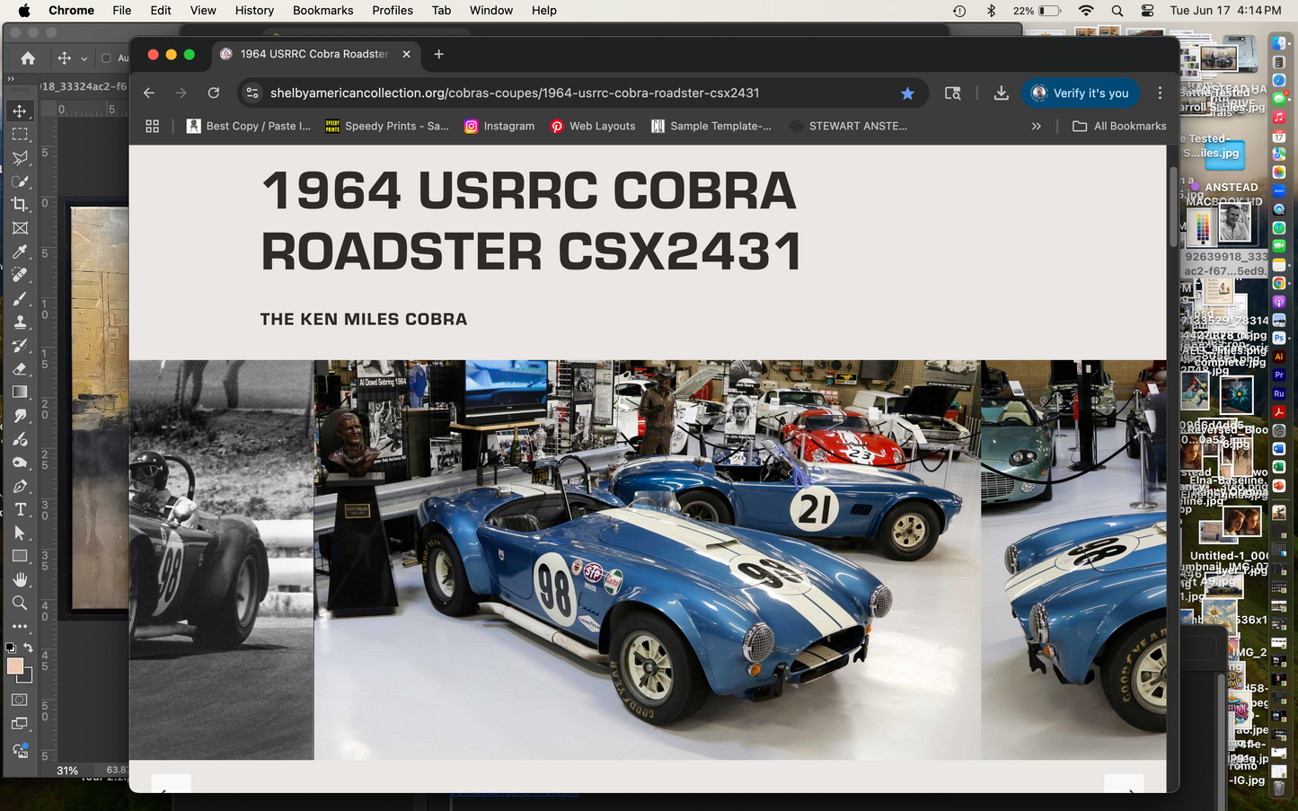 BATTLE TESTED: 1964 USRRC COBRA ROADSTER CSX2431 - Limited Edition Prints