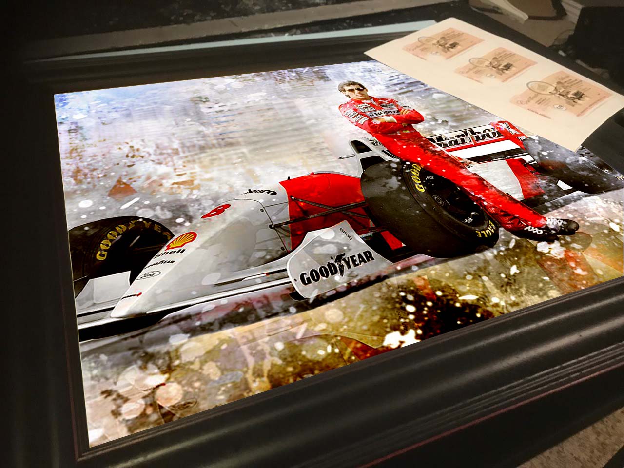 Ayrton Senna 1993 Monaco Grand Prix - Limited Edition Hand-Detailed Prints